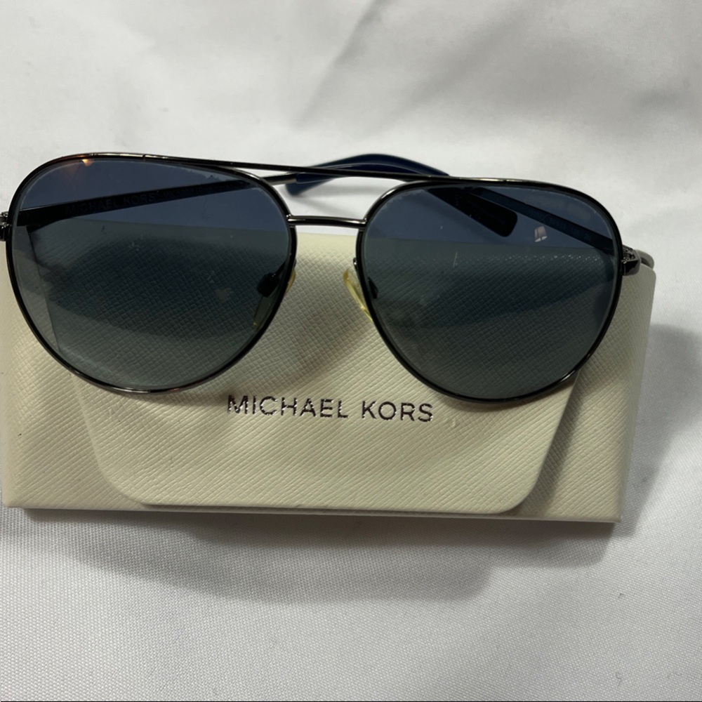 Michael Kors Dark Blue Aviator Sunglasses